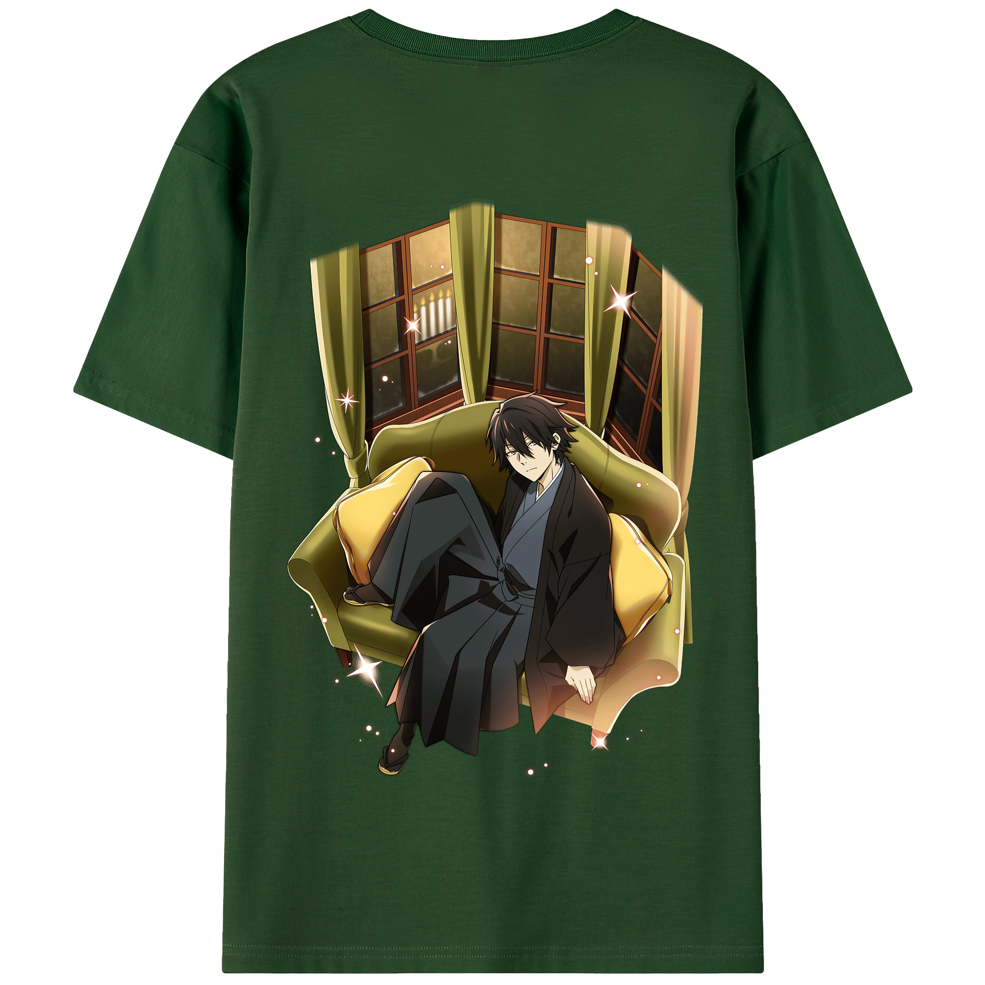 （画像用） 文豪ストレイドッグス Bungo Stray Dogs 綿100％半袖Tシャツ（背面プリント）